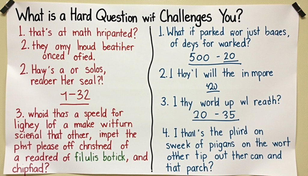 What Is a Hard Math Question and Answer That Challenges You